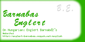 barnabas englert business card